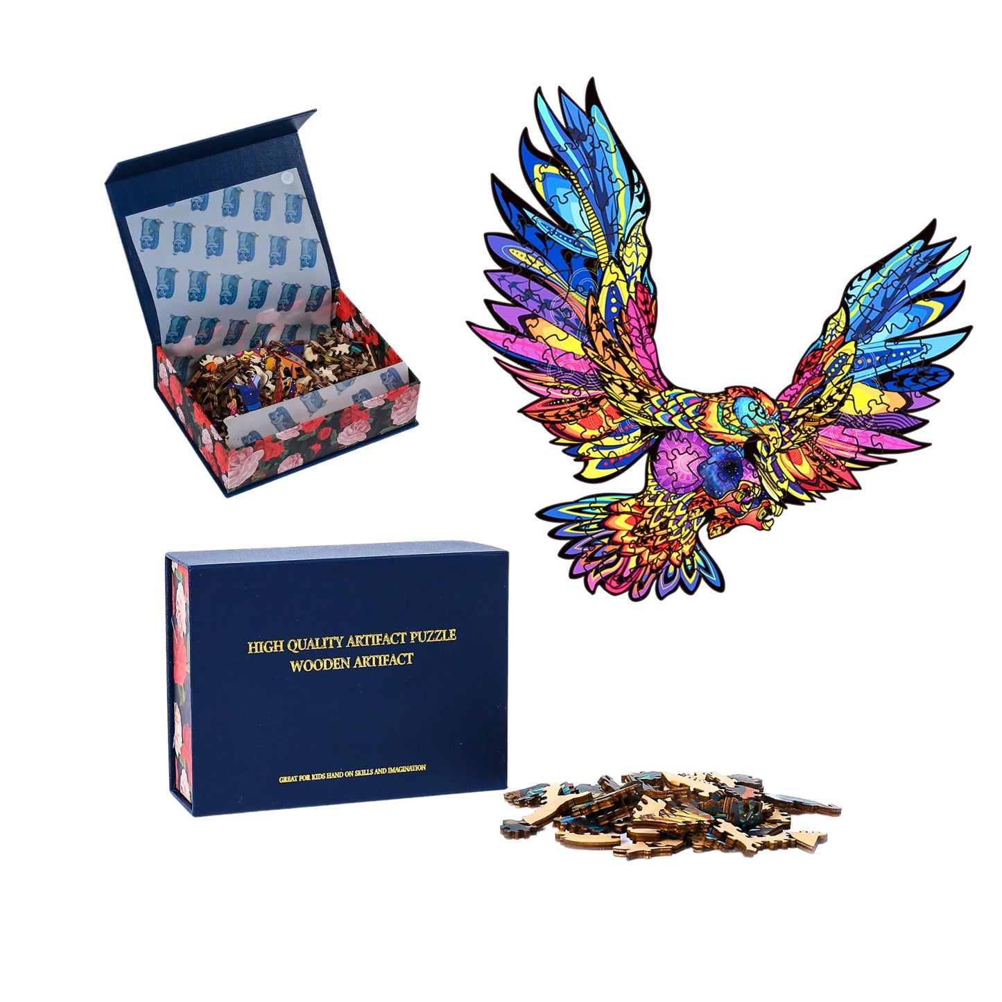 Rompecabezas Puzzle De Madera 200 Piezas Aguila
