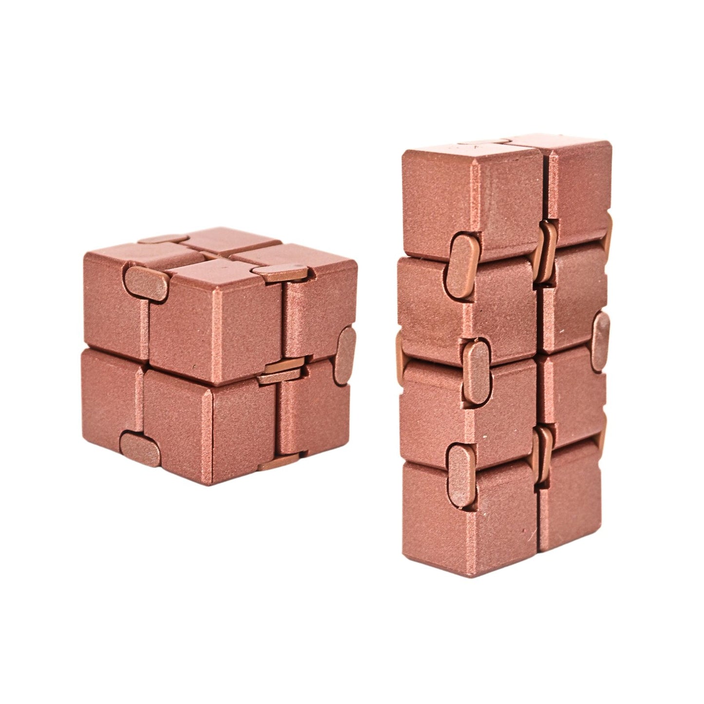 Juguete Fidget Cube Infinito Anti Estrés Dorado