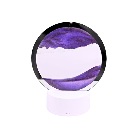 Decoración De Arena Mágica Con Luz LED RGB  Lila