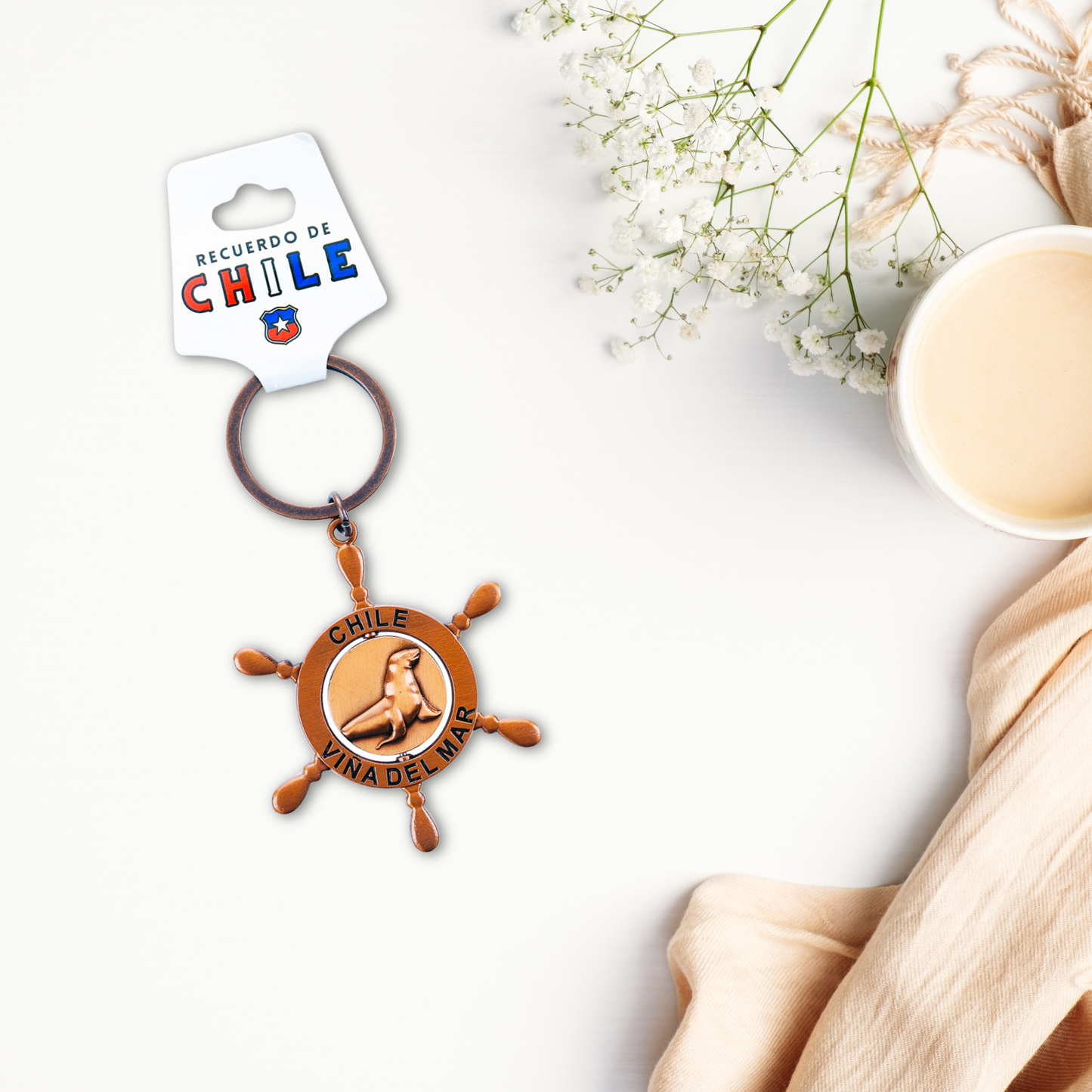 Llaveros Color Cobre de Chile Viña del Mar