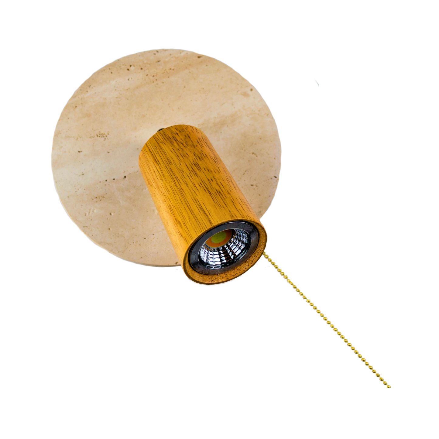 Lámpara LED Plafón de Piedra Travertino Beige