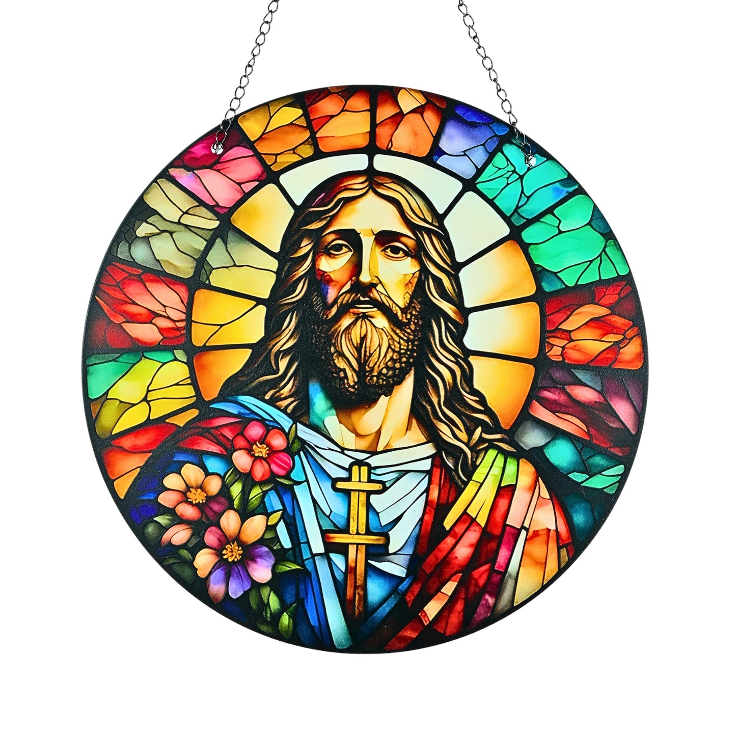 Adorno Colgante Acrílico Atrapasol Jesús