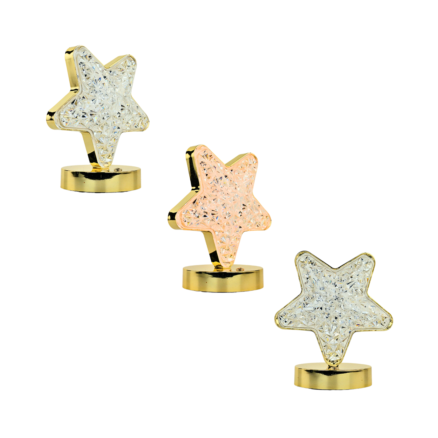 Lámpara Decorativa LED Estrella Luz Blanca y Cálida