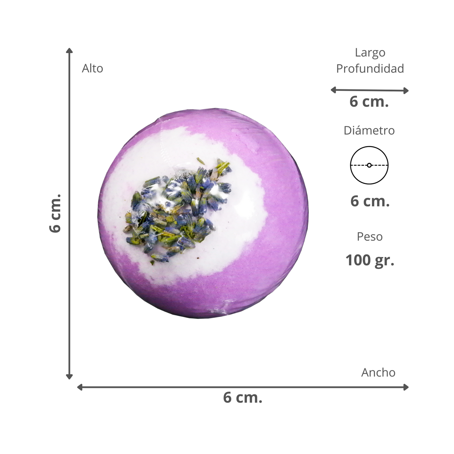 Set 4 Bolas De Baño Spa Esencias Naturales 100G