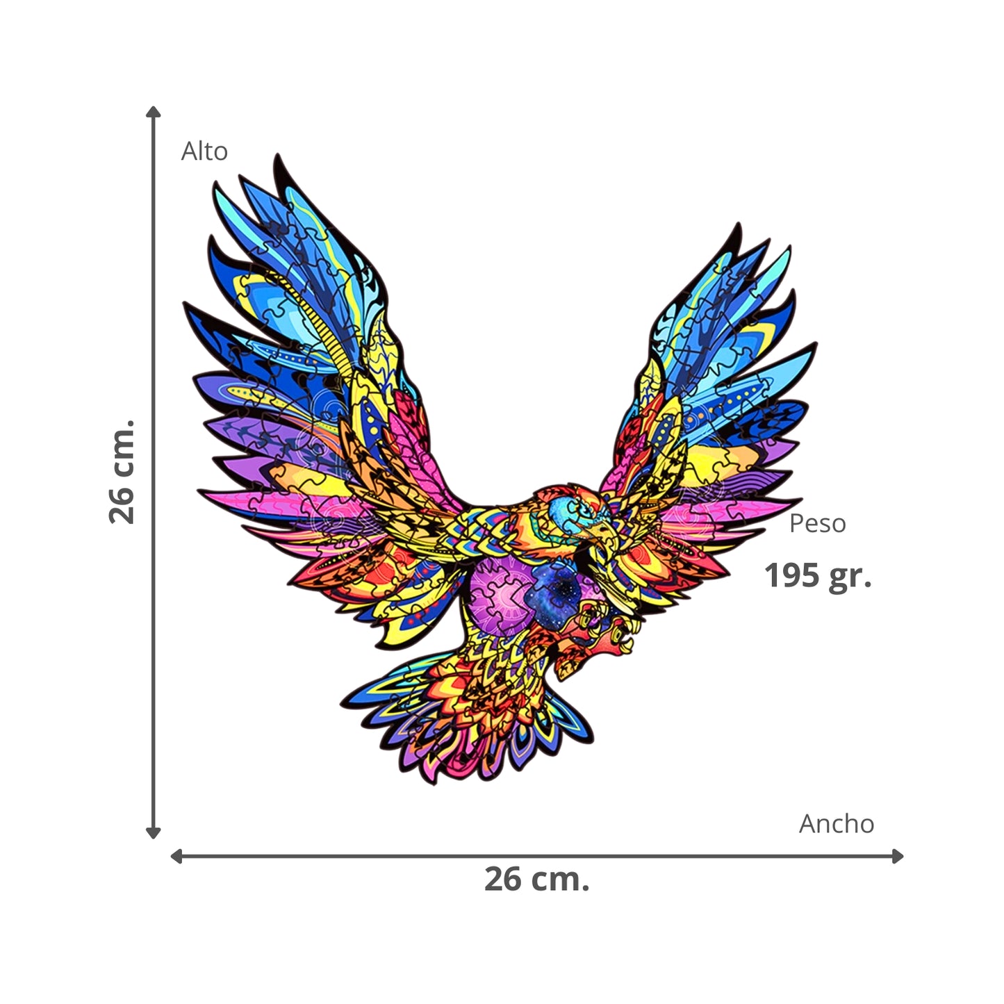 Rompecabezas Puzzle De Madera 200 Piezas Aguila