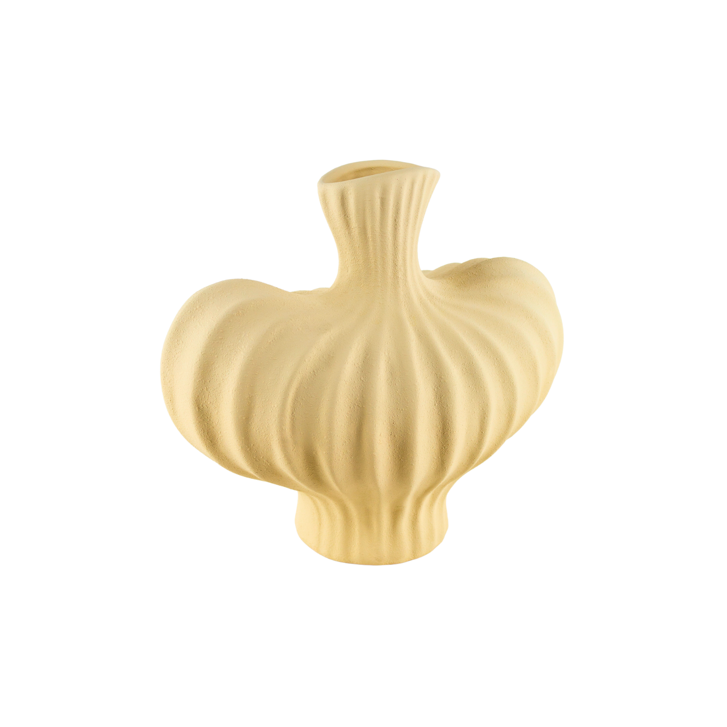 Florero Estatuilla Corazón de Porcelana Francesa Beige