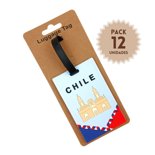 Pack 12 Identificador De Equipaje Chile Iglesia