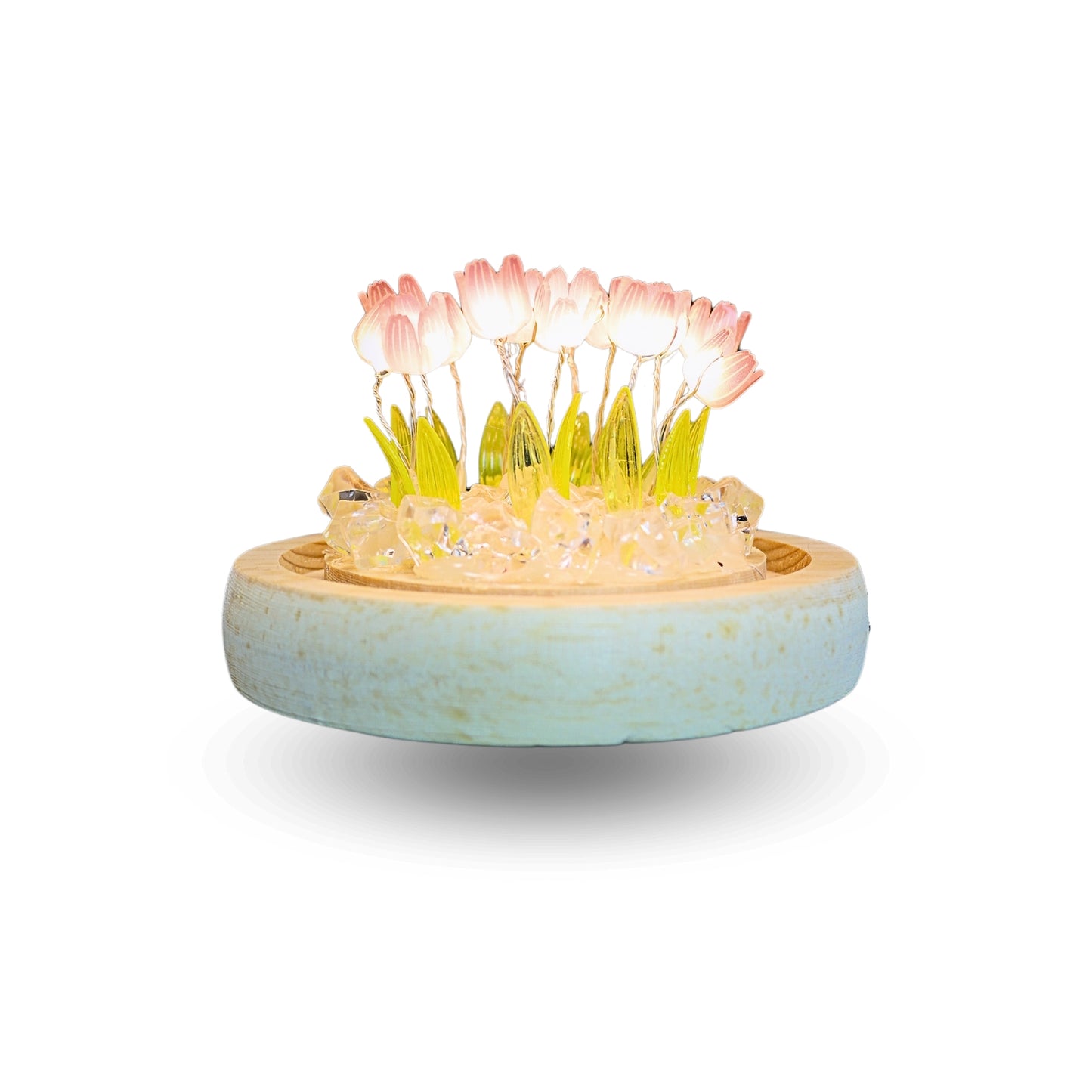 Lámpara LED Decorativa Tulipán en Cúpula de Vidrio