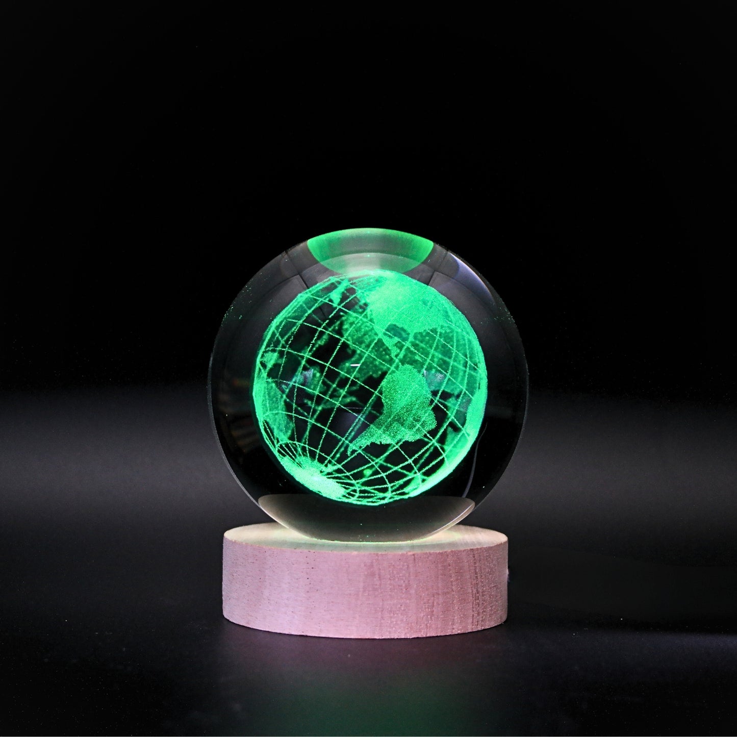 Lampara Bola De Cristal LED RGB Colores Mundo