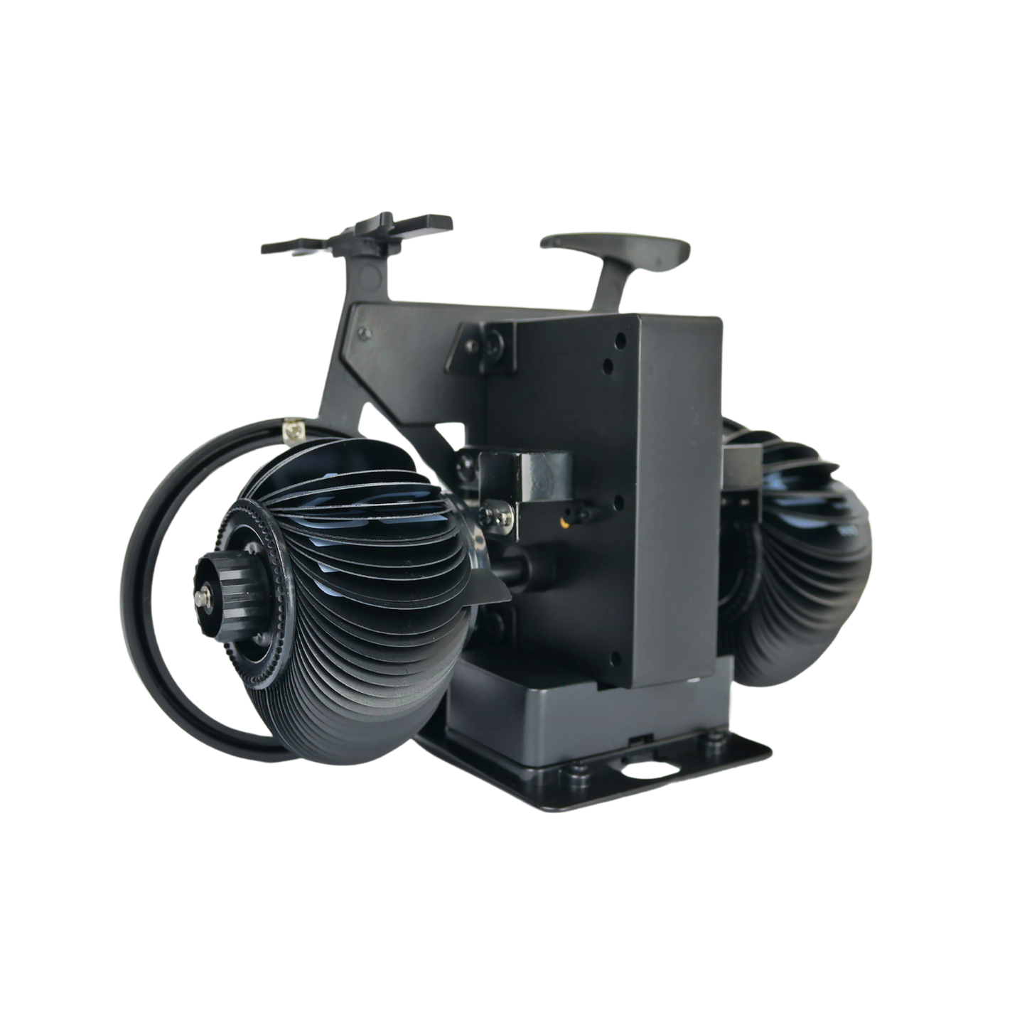 Reloj de Escritorio Mecánico Giratorio Bicicleta Negro