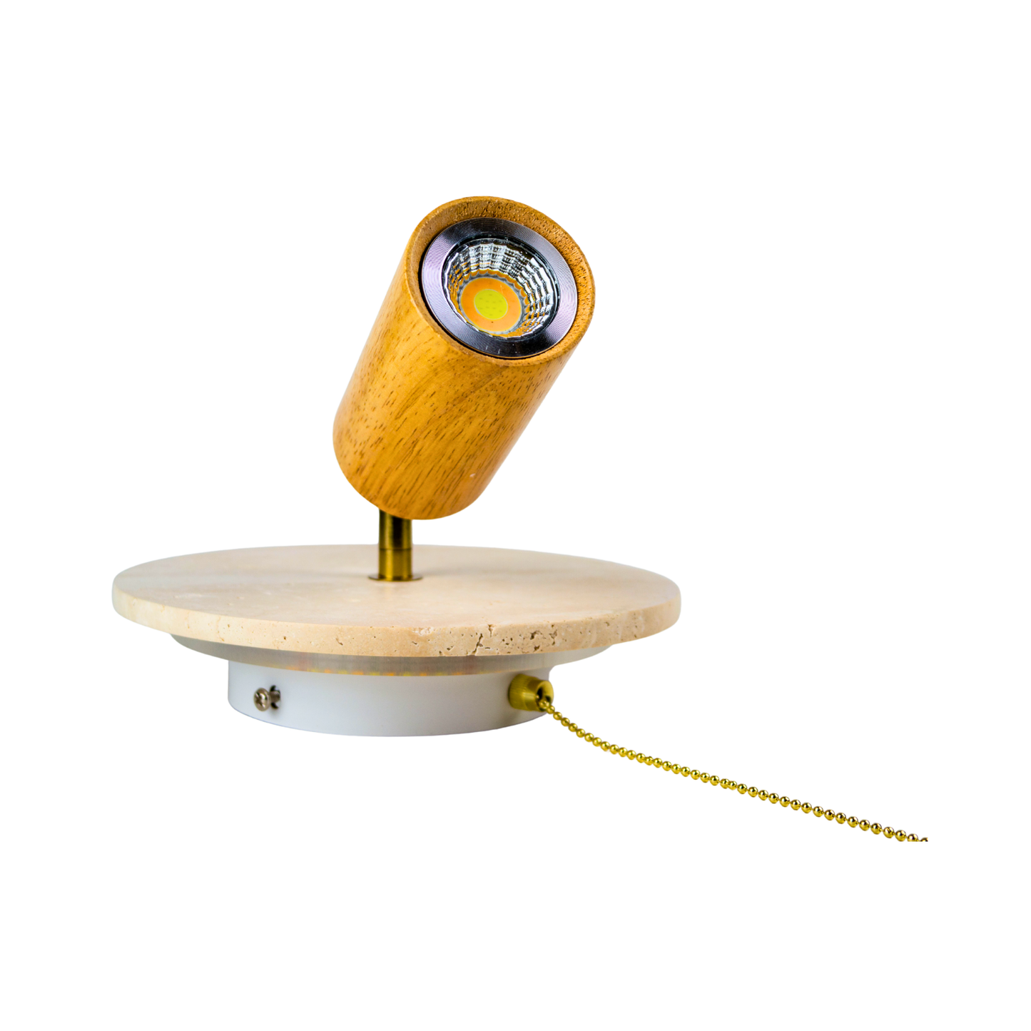 Lámpara LED Plafón de Piedra Travertino Beige