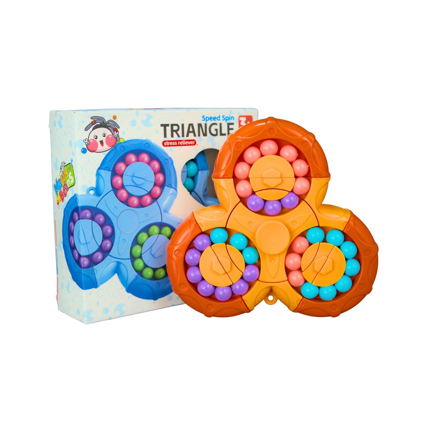 Fidget Spinner Anti Estrés Naranja
