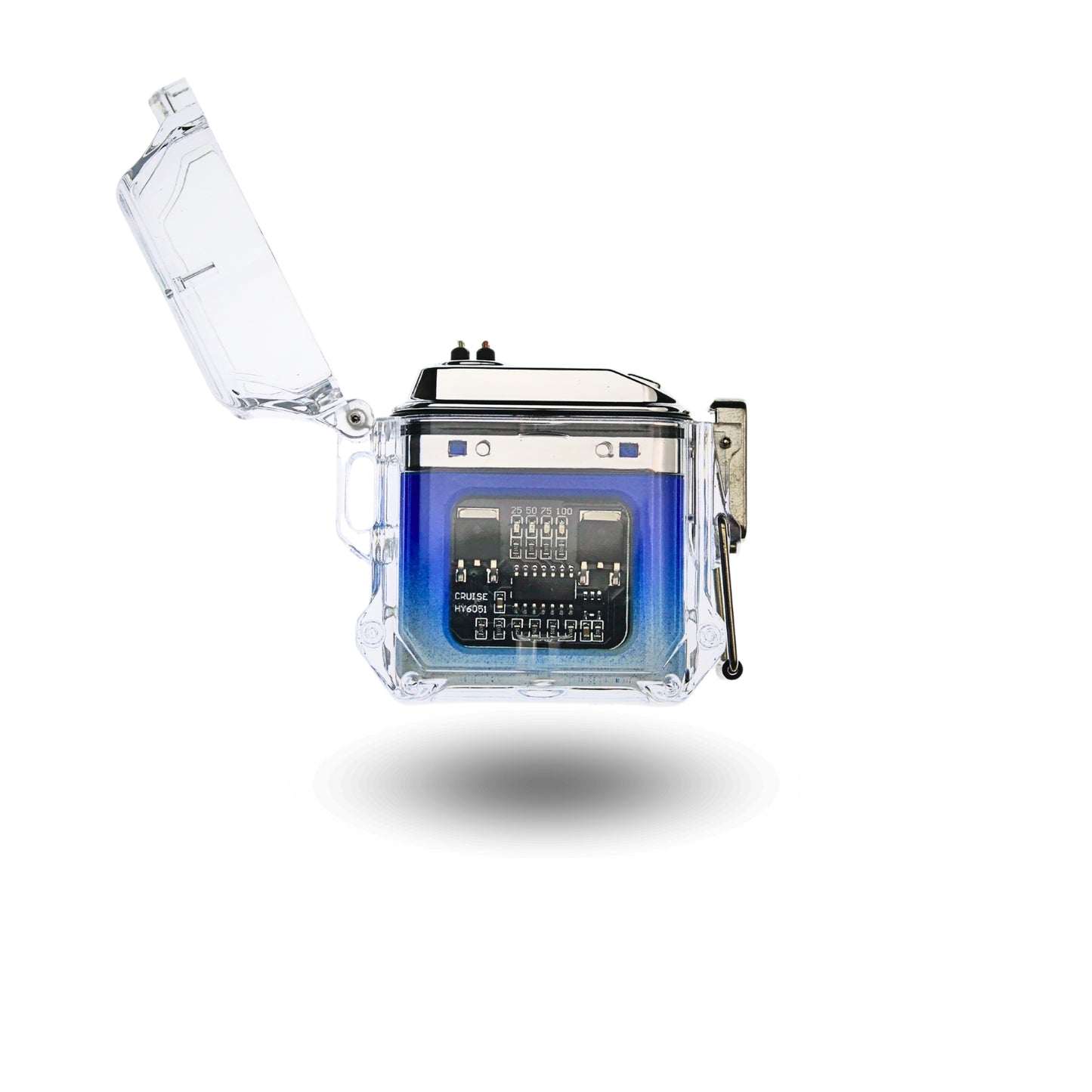 Encendedor de Plasma Doble Arco Recargable Azul