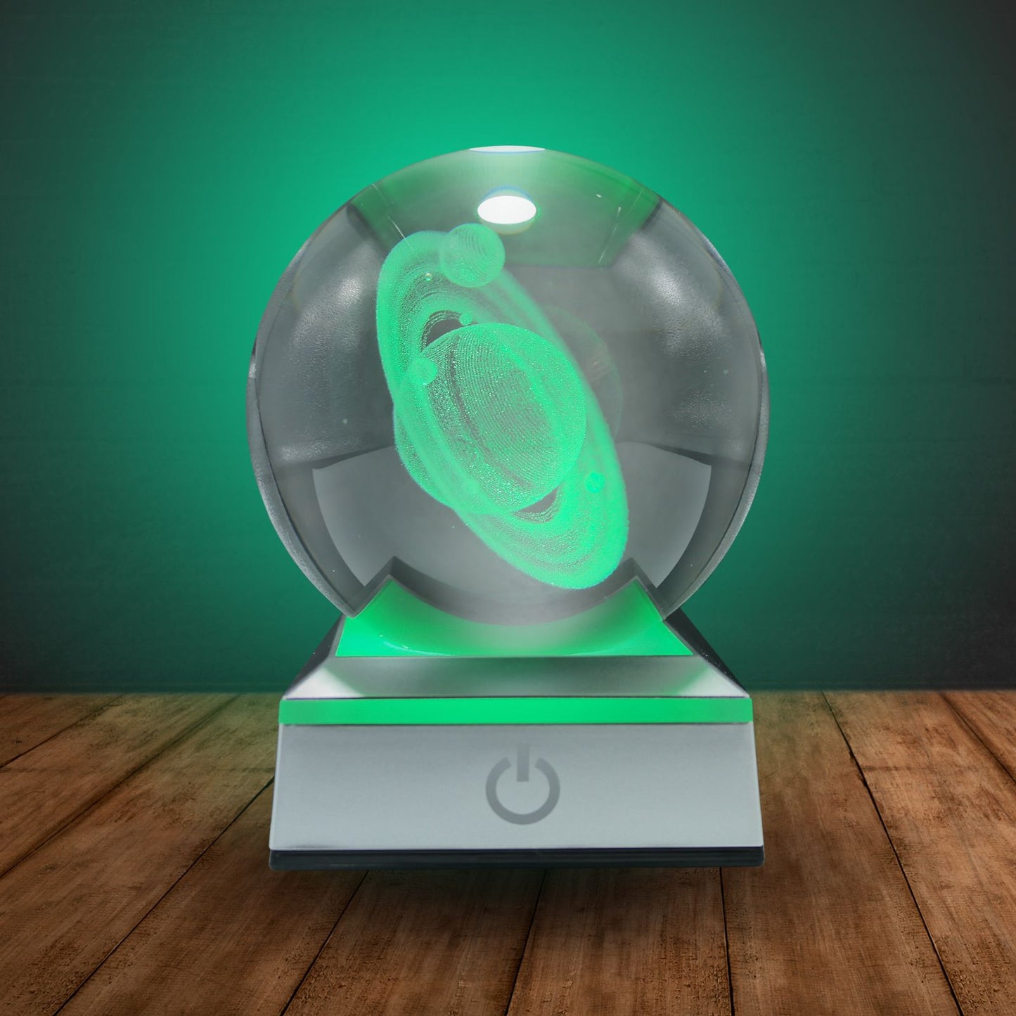 Bola de Cristal LED RGB Diseños 3D Multicolor Saturno