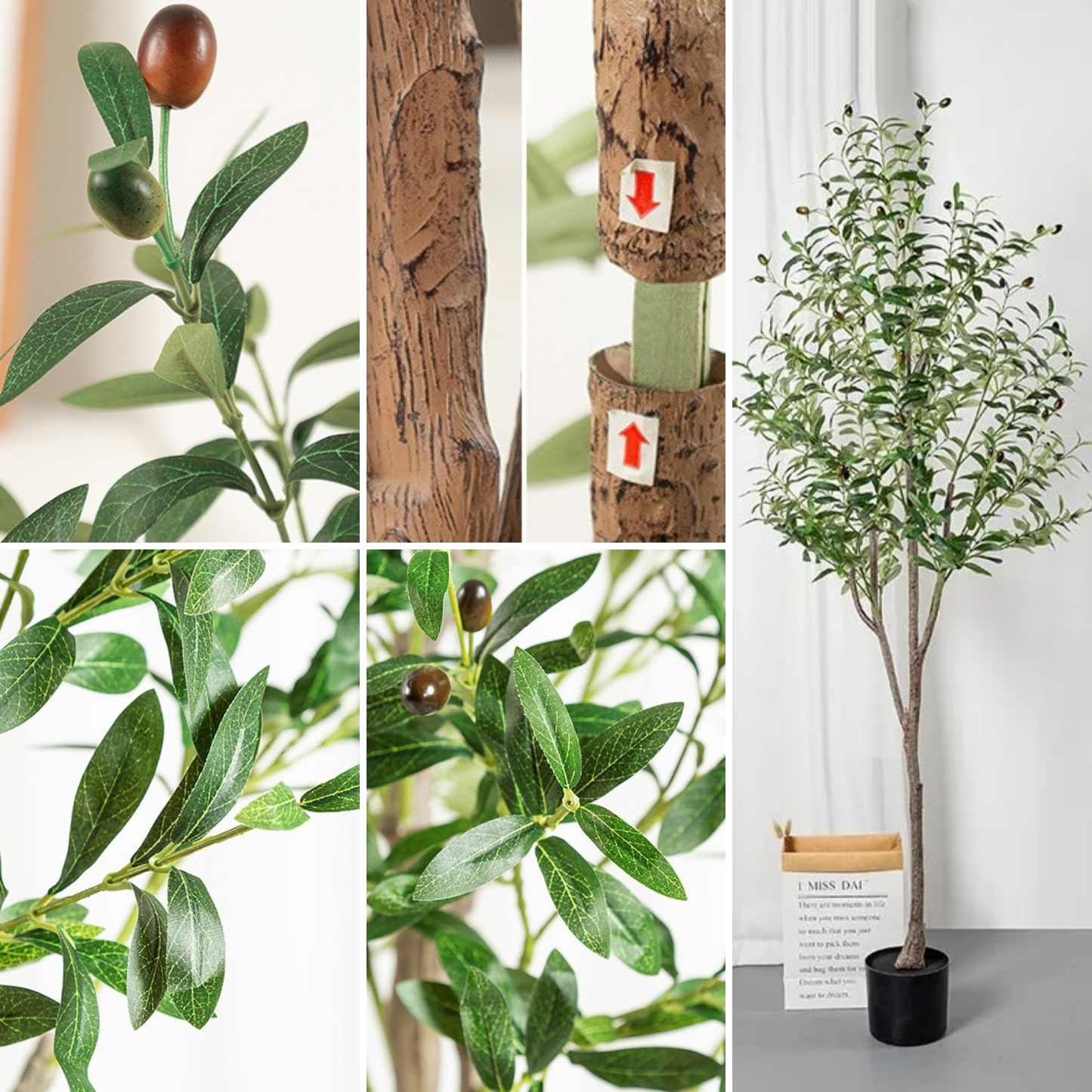 Olivo Artificial Decorativo Grande Elegancia Natural para tu Hogar