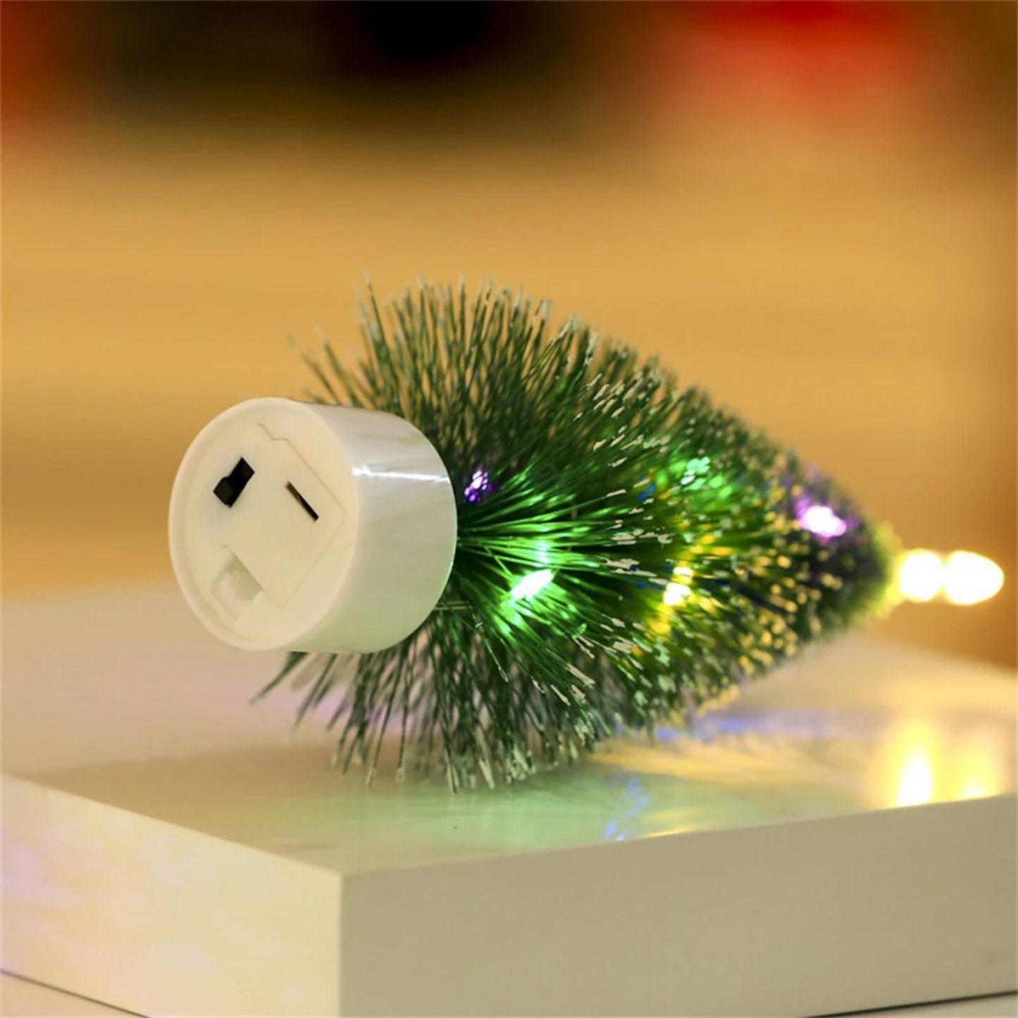 Mini Árbol de Navidad Artificial 17 cm con Luces LED