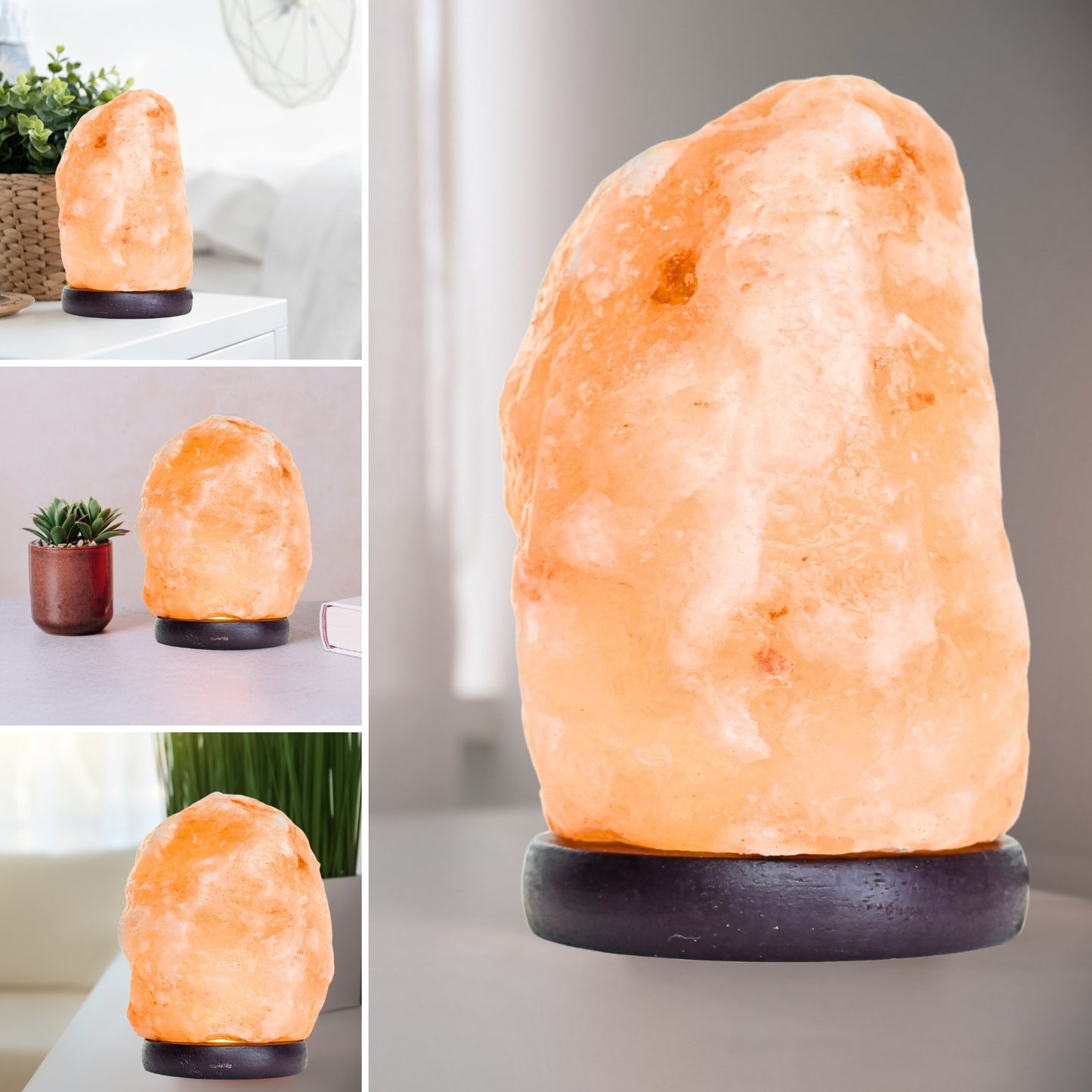 Lámpara de Sal Cristalina del Himalaya Led