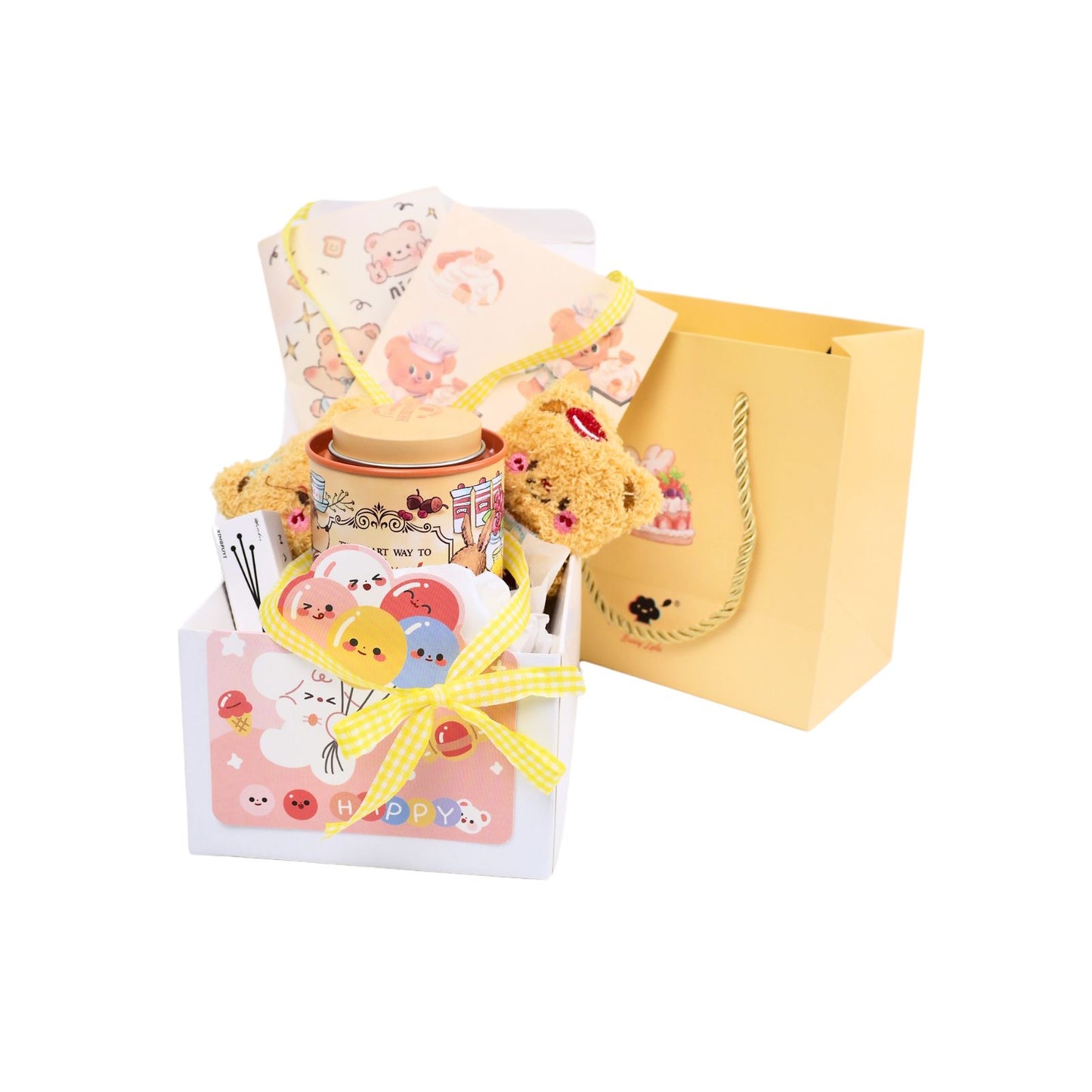 Caja de Regalo con Vela Aromática Diseño Cute