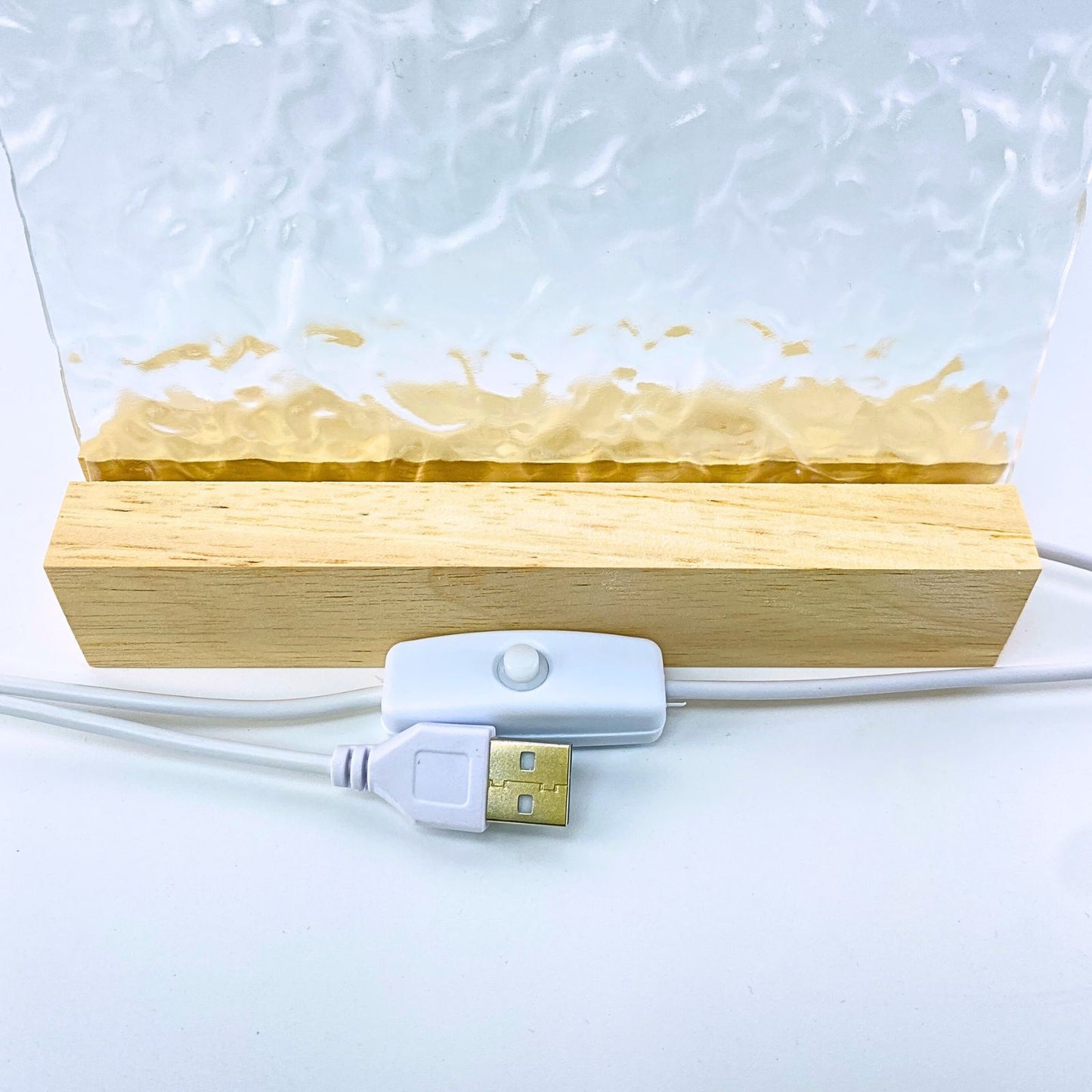 Lámpara Acrílica Led Pintura Van Gogh Diy