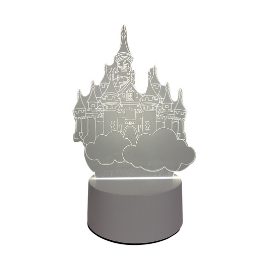 Lámpara LED De Mesa 3D USB Luz Castillo