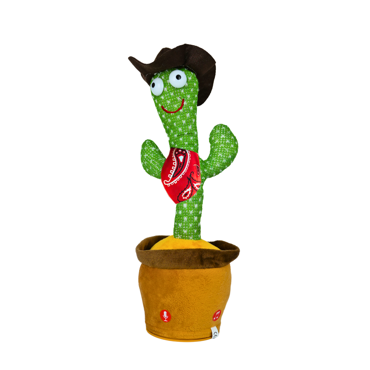 Cactus Bailarín Imita Voz Musical Juguete Felpa Cowboy