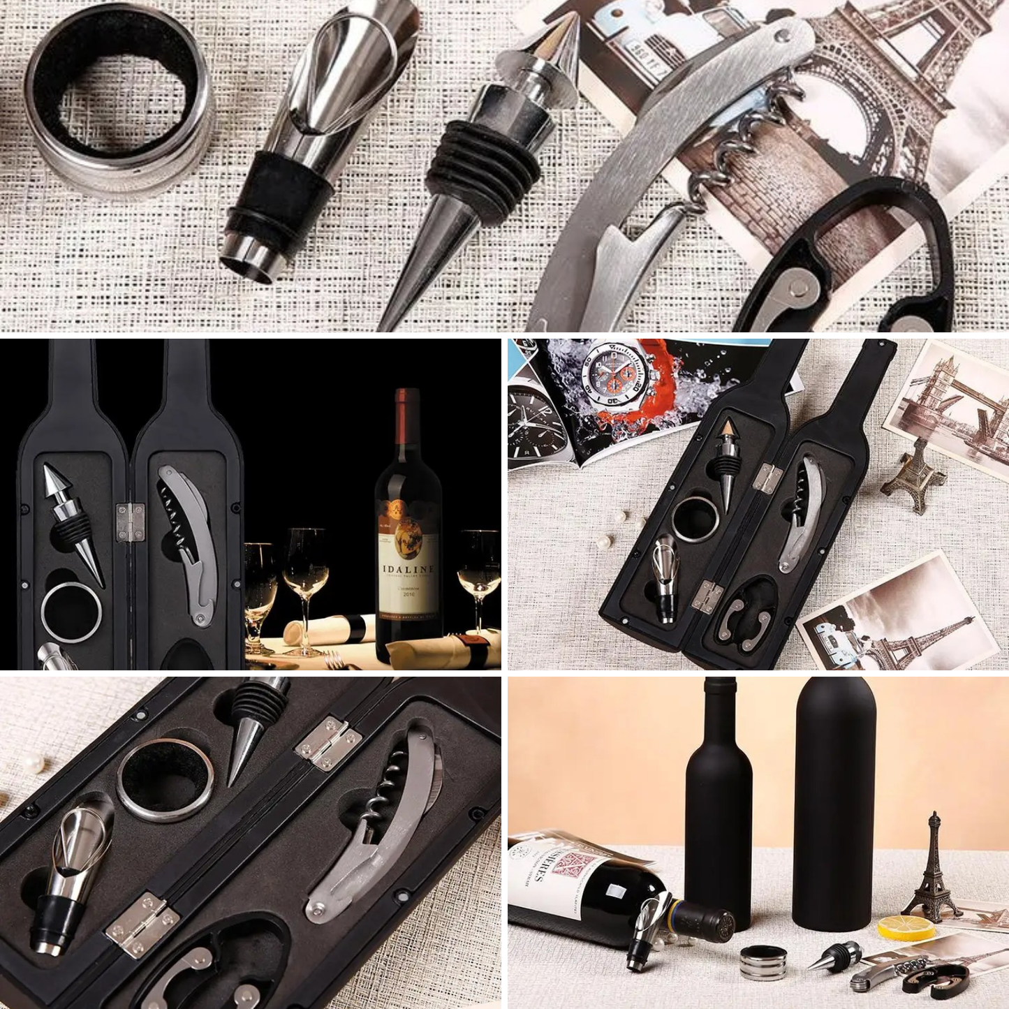 Set Descorchador De Vinos Estuche