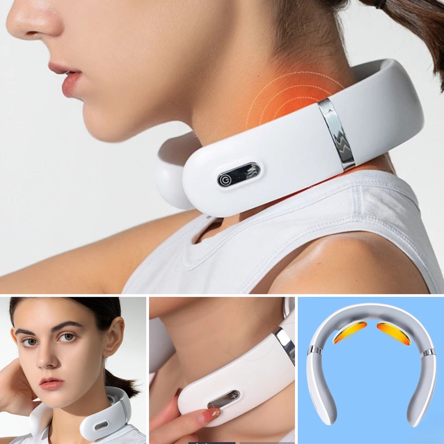 Masajeador Cervical Cuello Tens Compresa