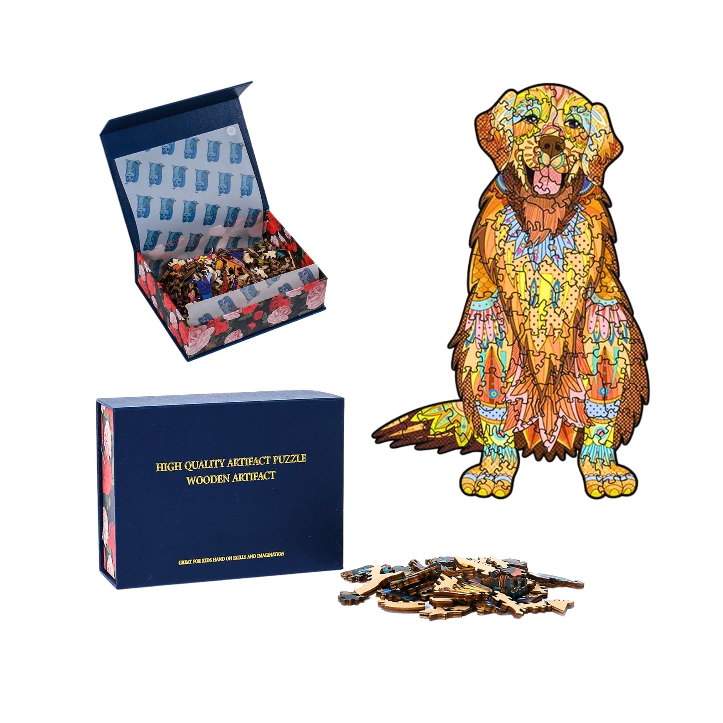 Rompecabezas Puzzle De Madera 200 Piezas Perrito