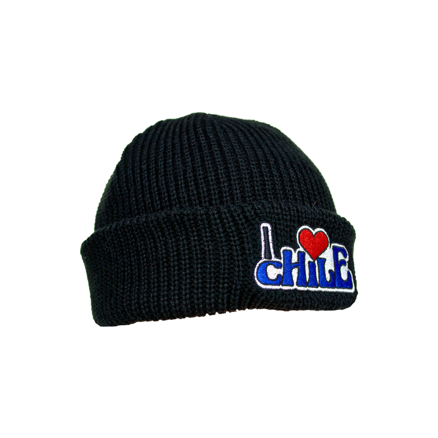 Gorro Beanie Bordado De Chile Negro I Love Chile