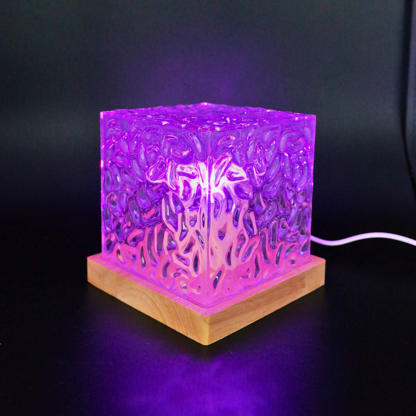 Embalaje Lámpara Cubo Aurora Boreal Usb Led RGB 40 Unidades