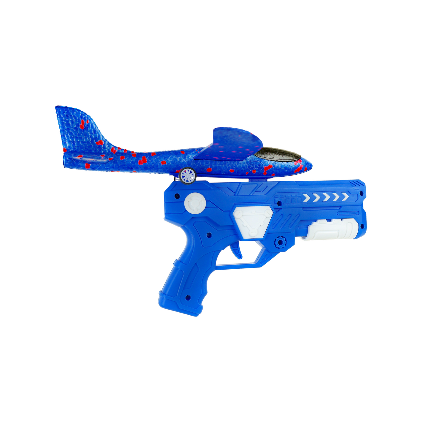 Juguete Lanzador De Aviones De Espuma Azul