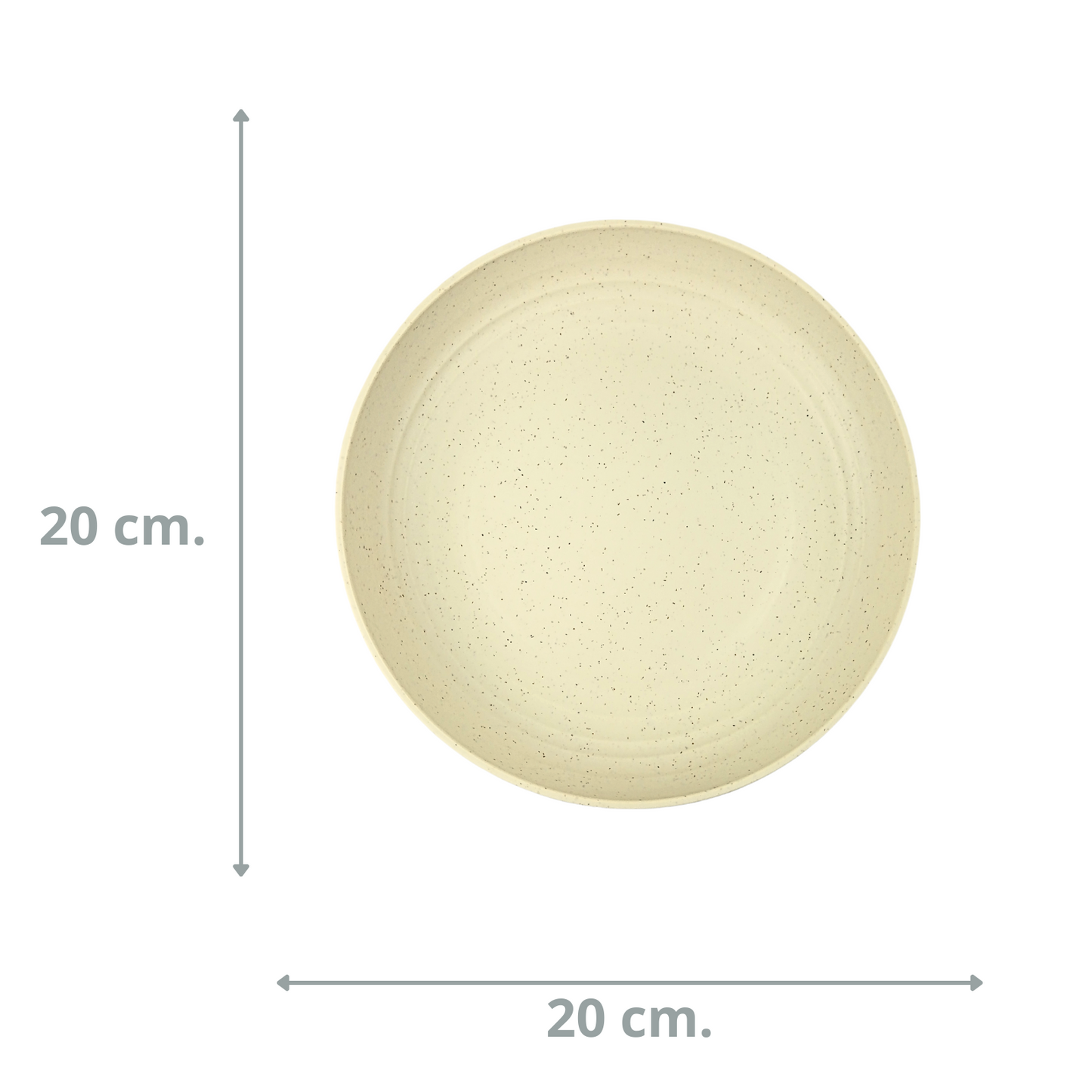 Pack 4 Platos De Fibra De Trigo Ecológico BPA Free