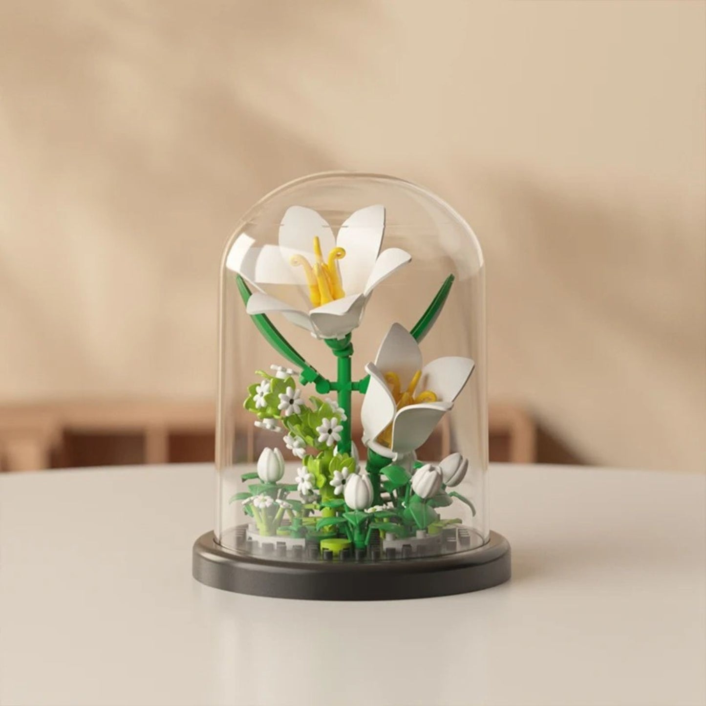Juguete Bloques De Construcción Flores Diy Bricolaje Lirio
