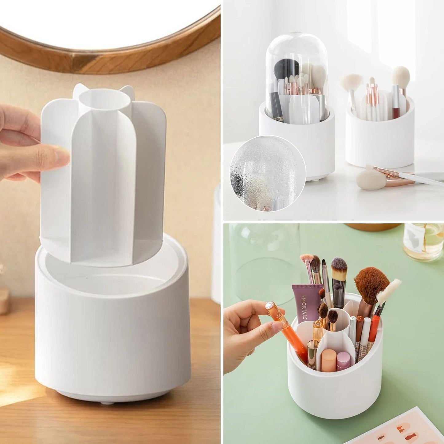 Organizador De Brochas Y Cosméticos 360 Giratorio