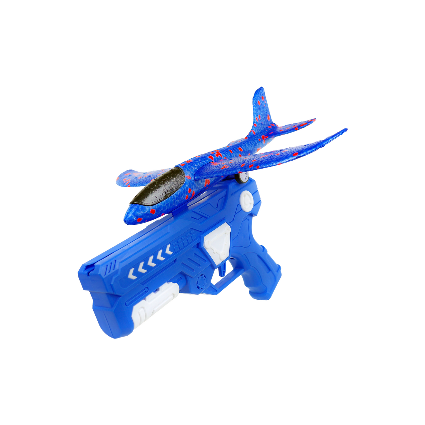 Juguete Lanzador De Aviones De Espuma Azul