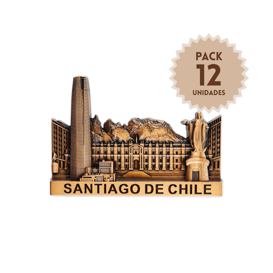Pack 12 Imanes Color Cobre Santiago de Chile