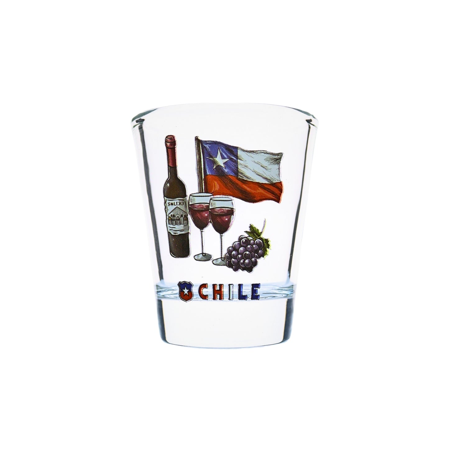 Set 4 Vasos Shot Tequileros 40 Ml Diseños De Chile Souvenir