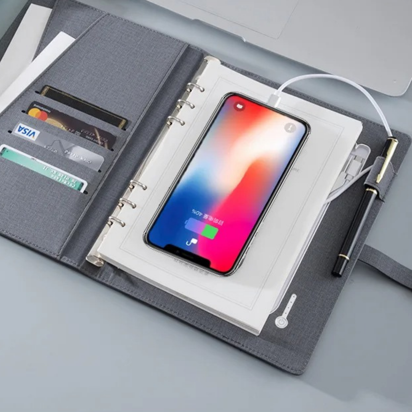 Agenda Recargable con Powerbank 8000 mAh