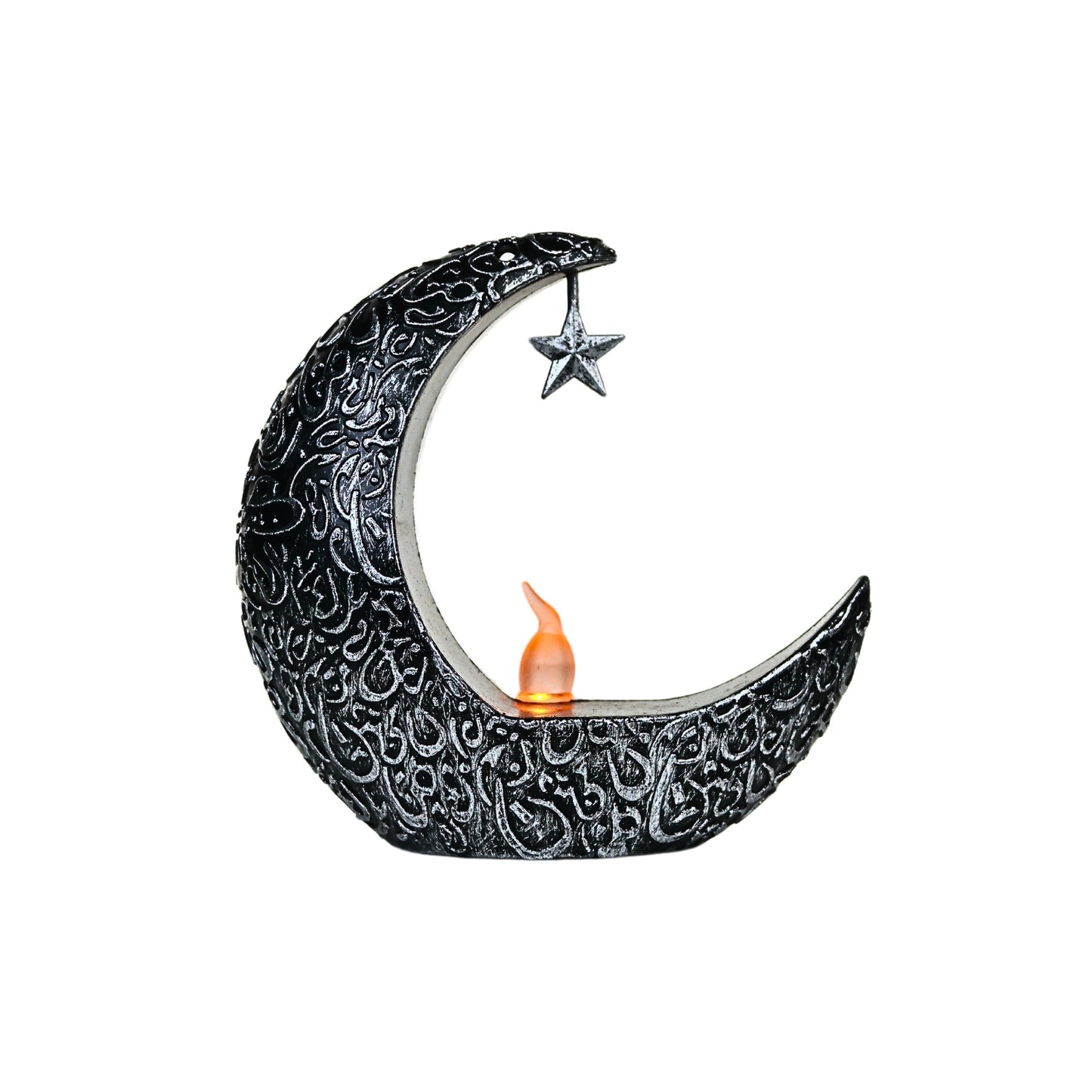 Lampara Led Candelabro de Luna Arabe Negro