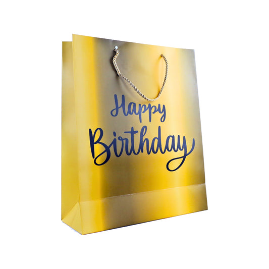 Bolsas Happy Birthday 32 X 26 X 10 Amarillo