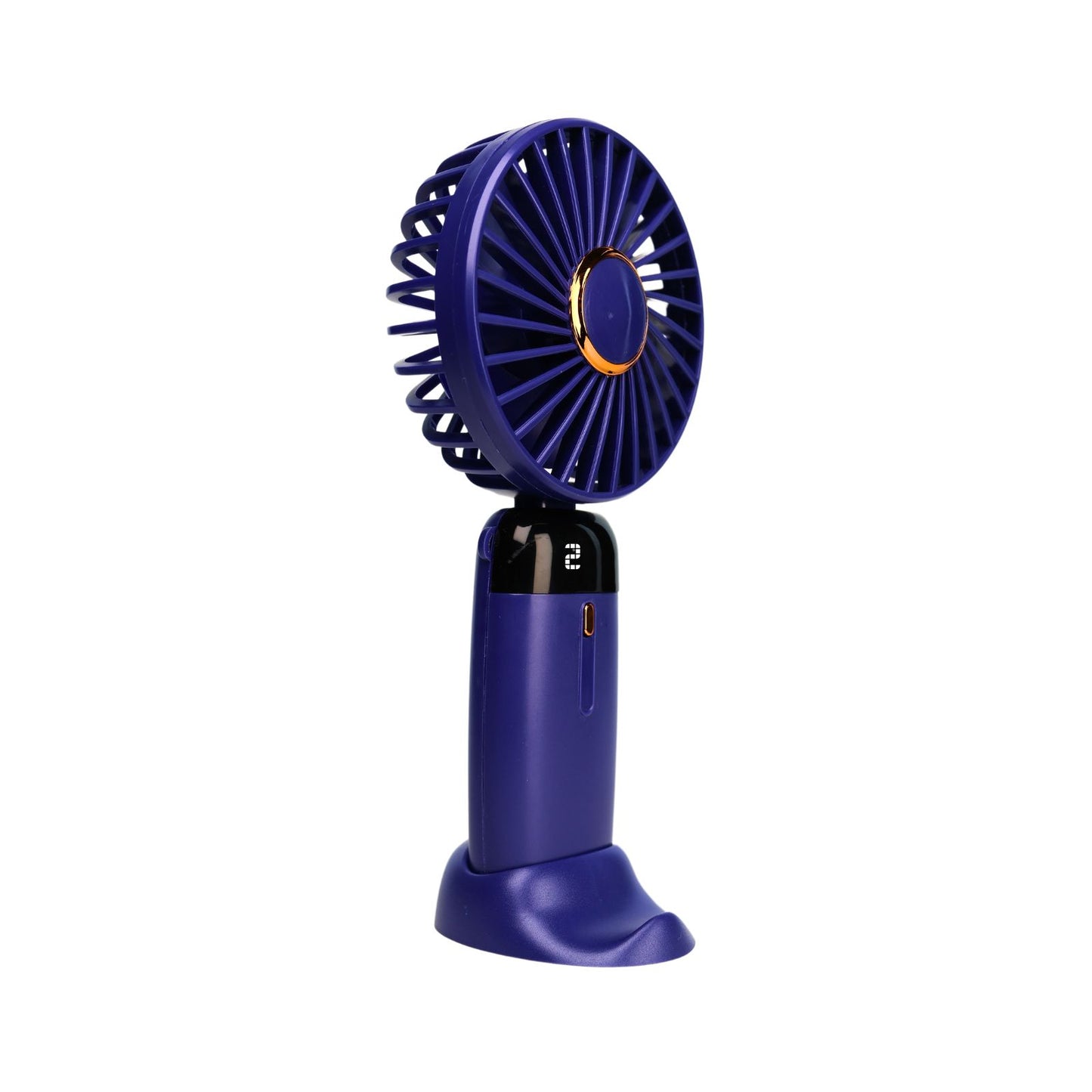 Mini Ventilador Mano Portátil Recargable Usb 5 Velocidades Azul