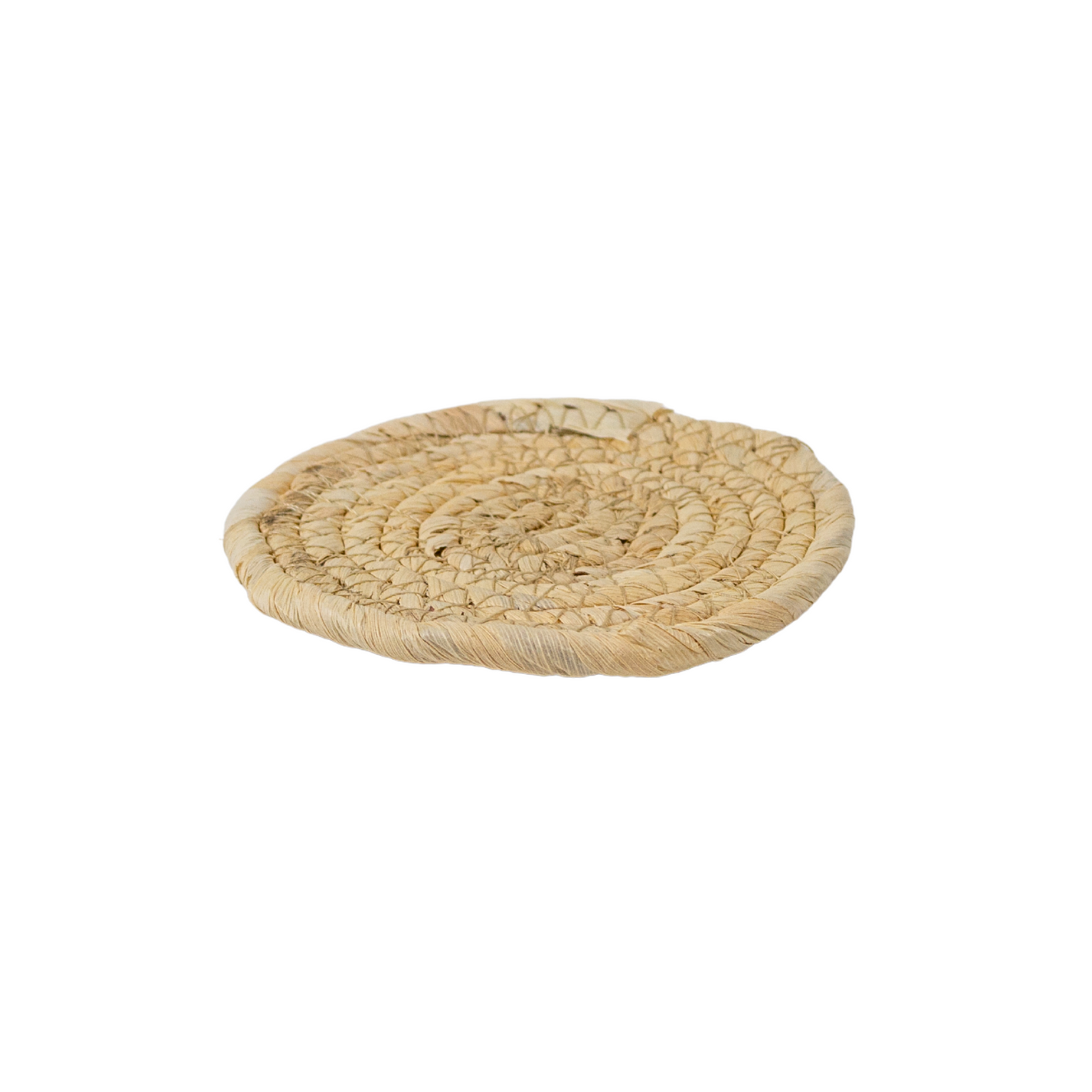 Posavasos de Rattan Estilo Rústico y Natural Beige