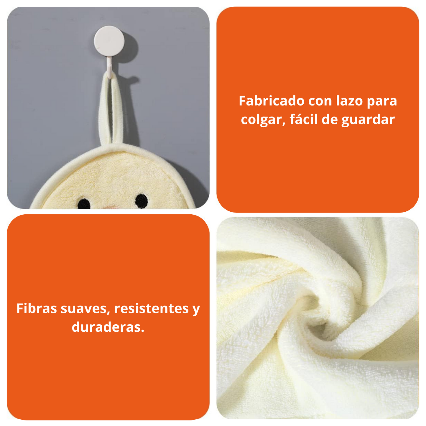 Toalla De Manos Diseño De Patito Cute