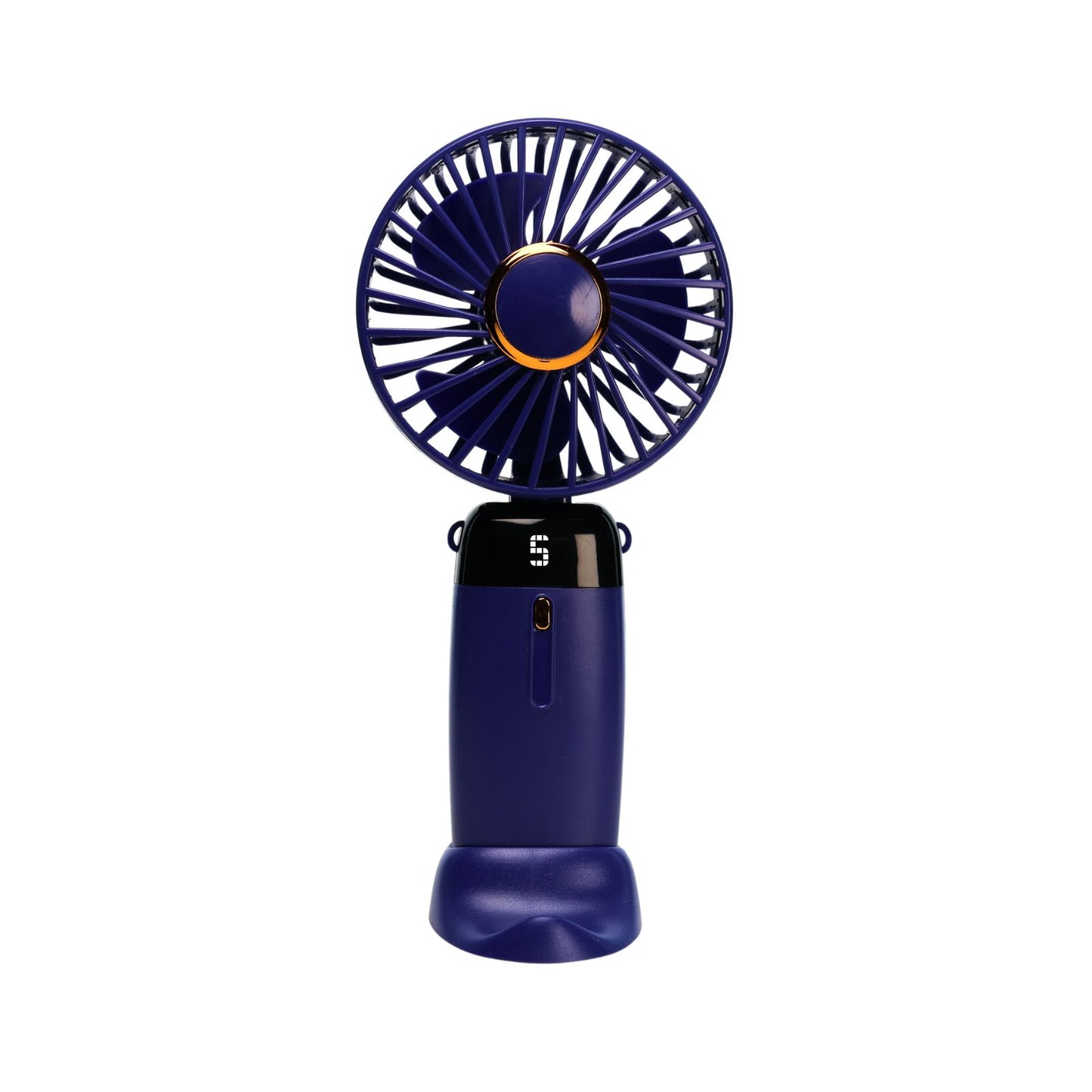 Mini Ventilador Mano Portátil Recargable Usb 5 Velocidades Azul