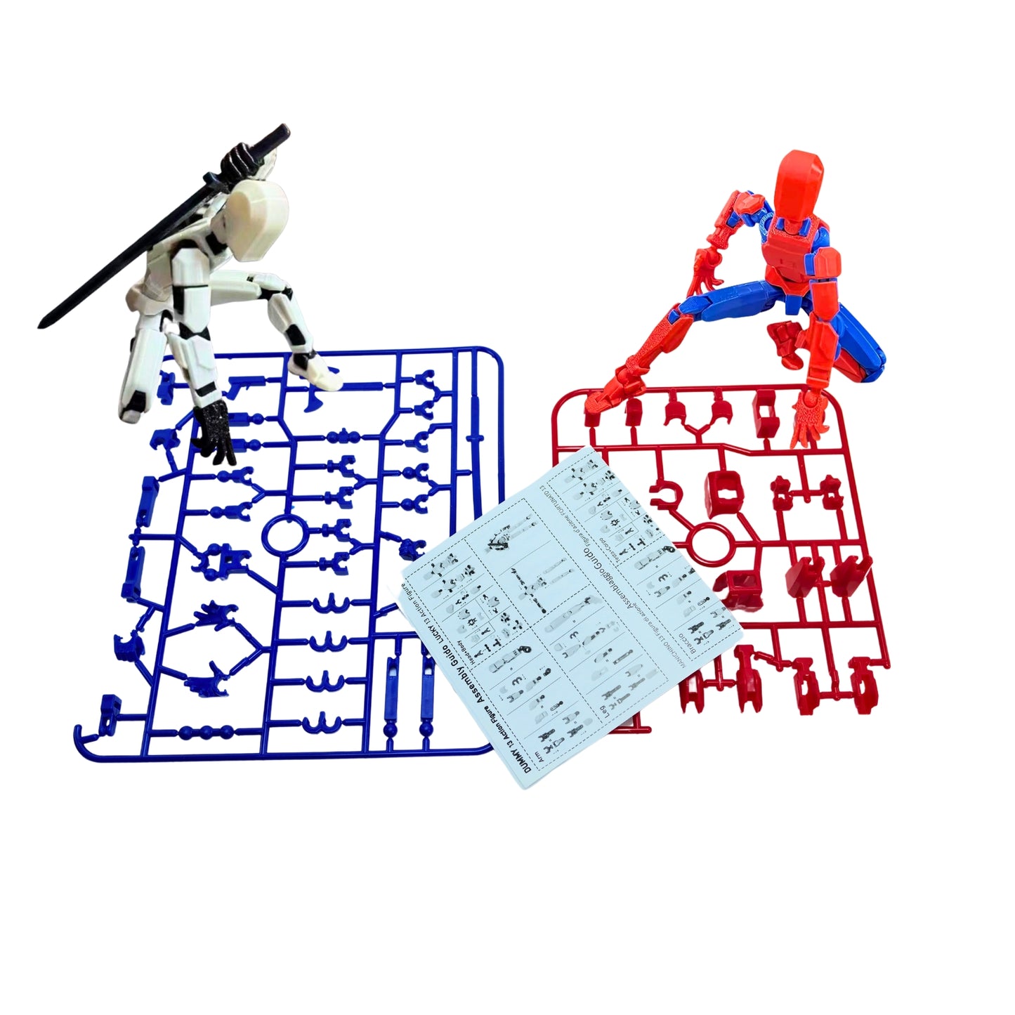 Figura De Acción T13 Articulado Impreso En 3D Kit Diy Rojo