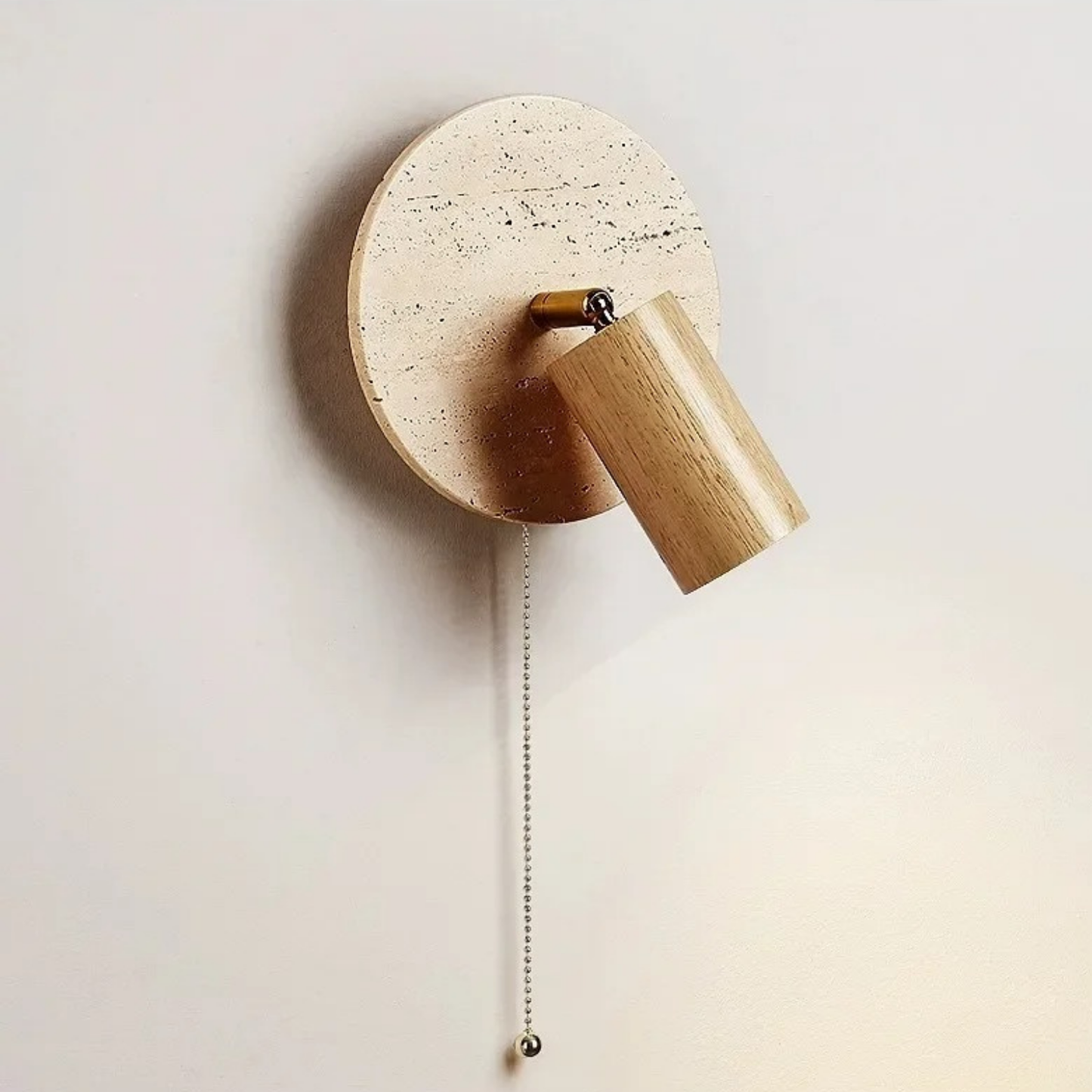 Lámpara LED Plafón de Piedra Travertino Beige