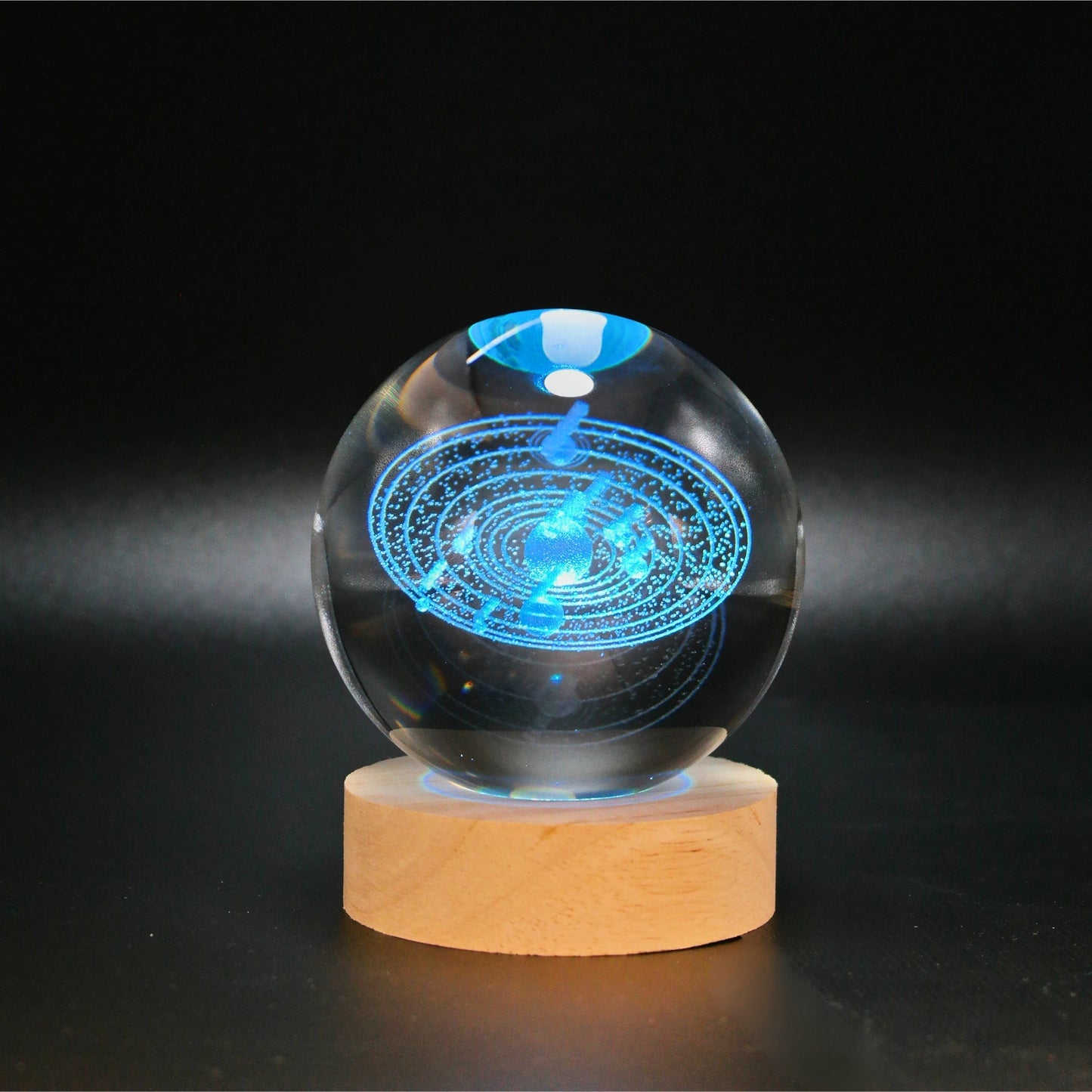 Lampara Bola De Cristal LED RGB Colores Sistema Solar