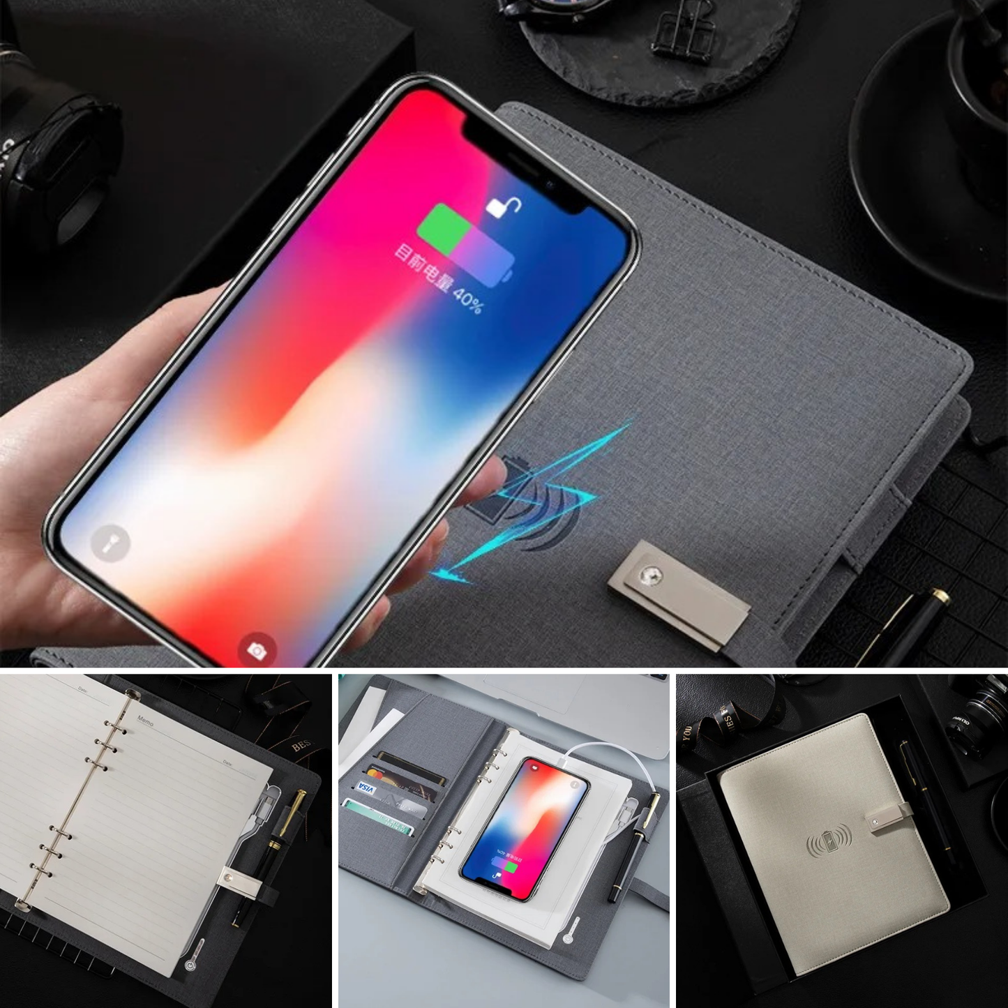 Agenda Recargable con Powerbank 8000 mAh
