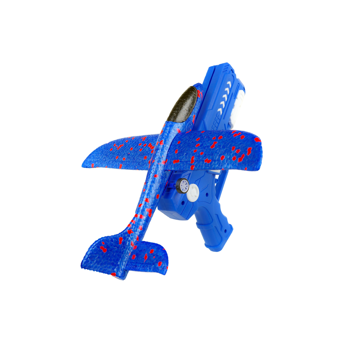 Juguete Lanzador De Aviones De Espuma Azul