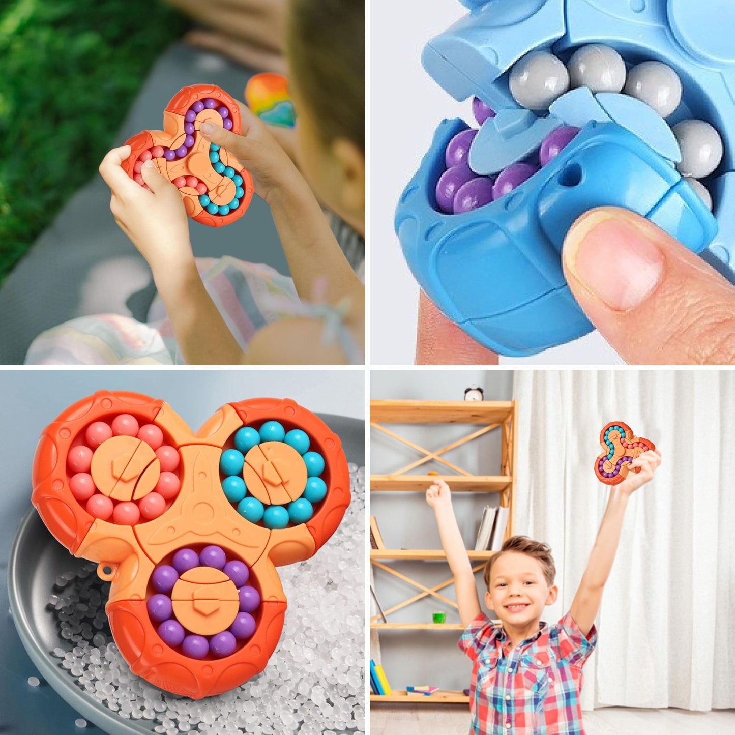 Fidget Spinner Anti Estrés Naranja